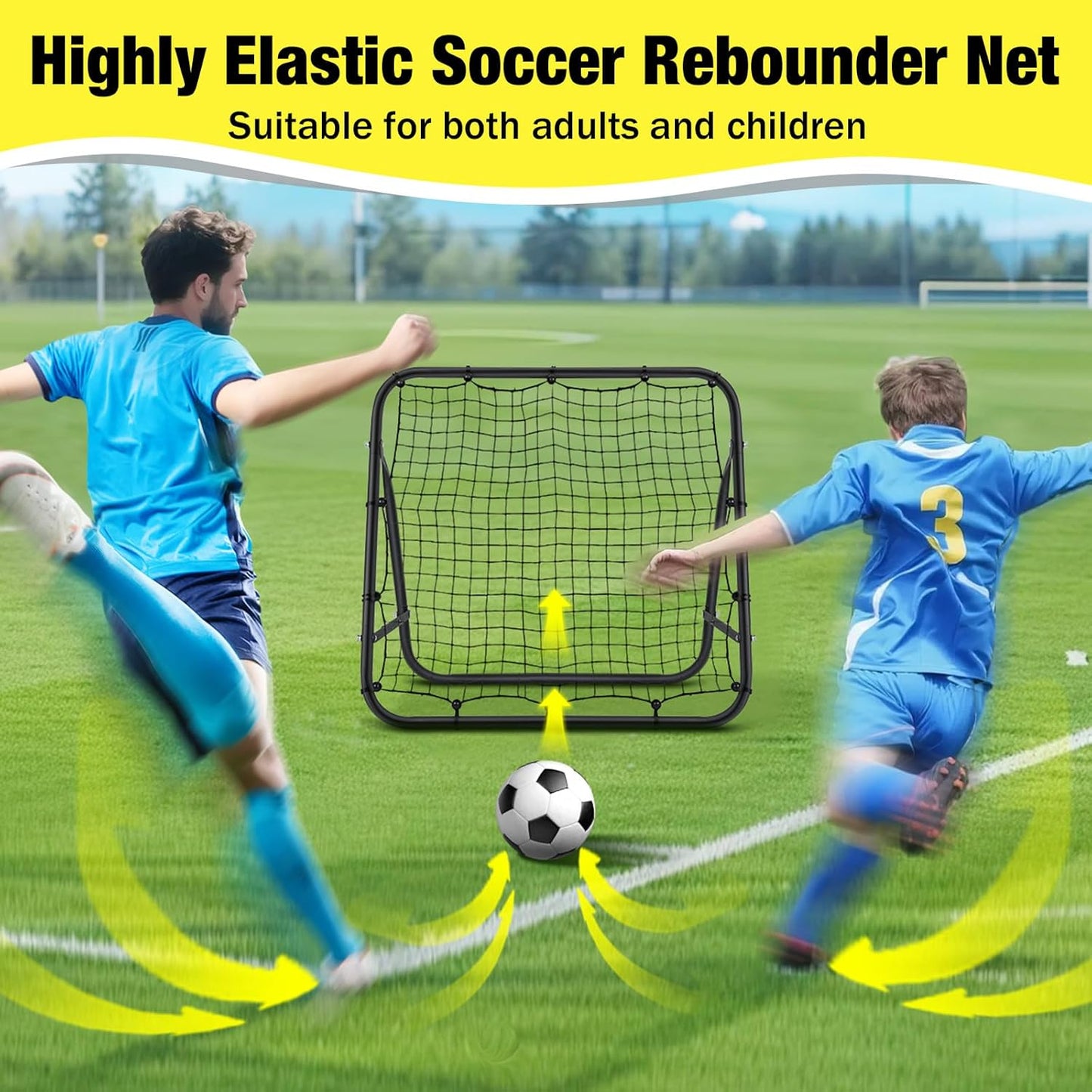 Fussball-Rebounder Netz 100 x 100 cm