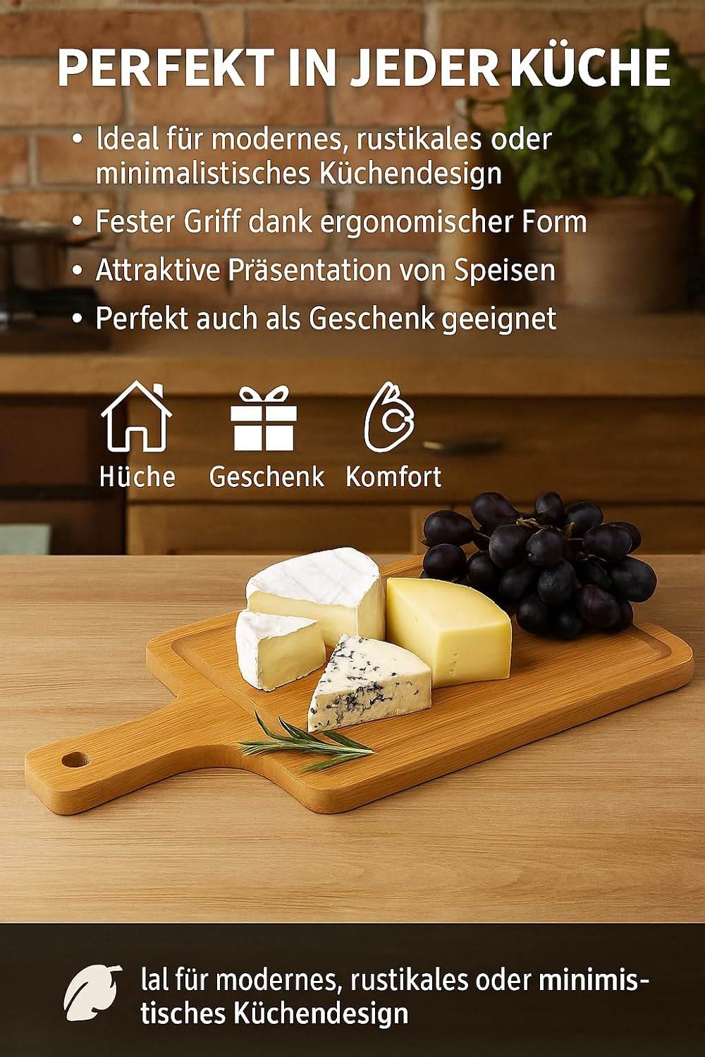 6-teiliges Mini Servierbrett-Set, 6