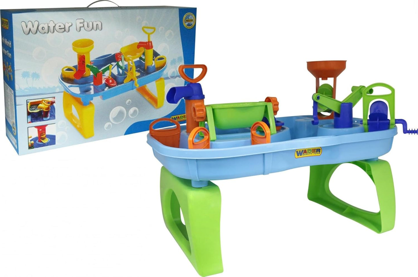 Bath World mit Kran und Boot, Mehrfarbig