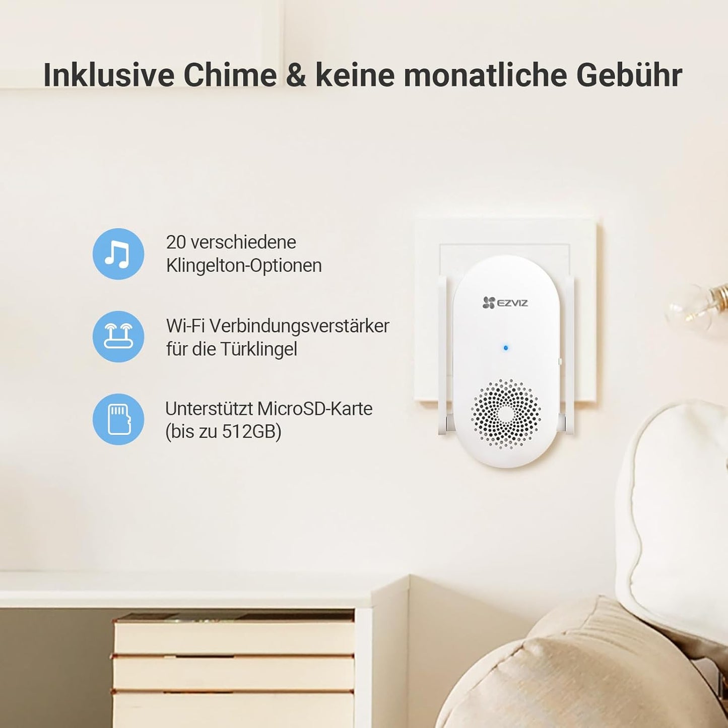 Kabellose 2K Video-Türklingel