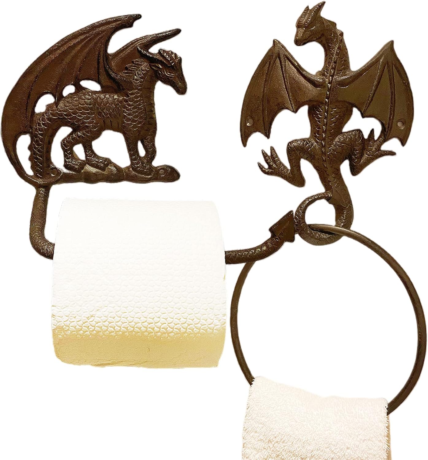 Gothic Dragon Badezimmer-Set, Drachenhalter Set