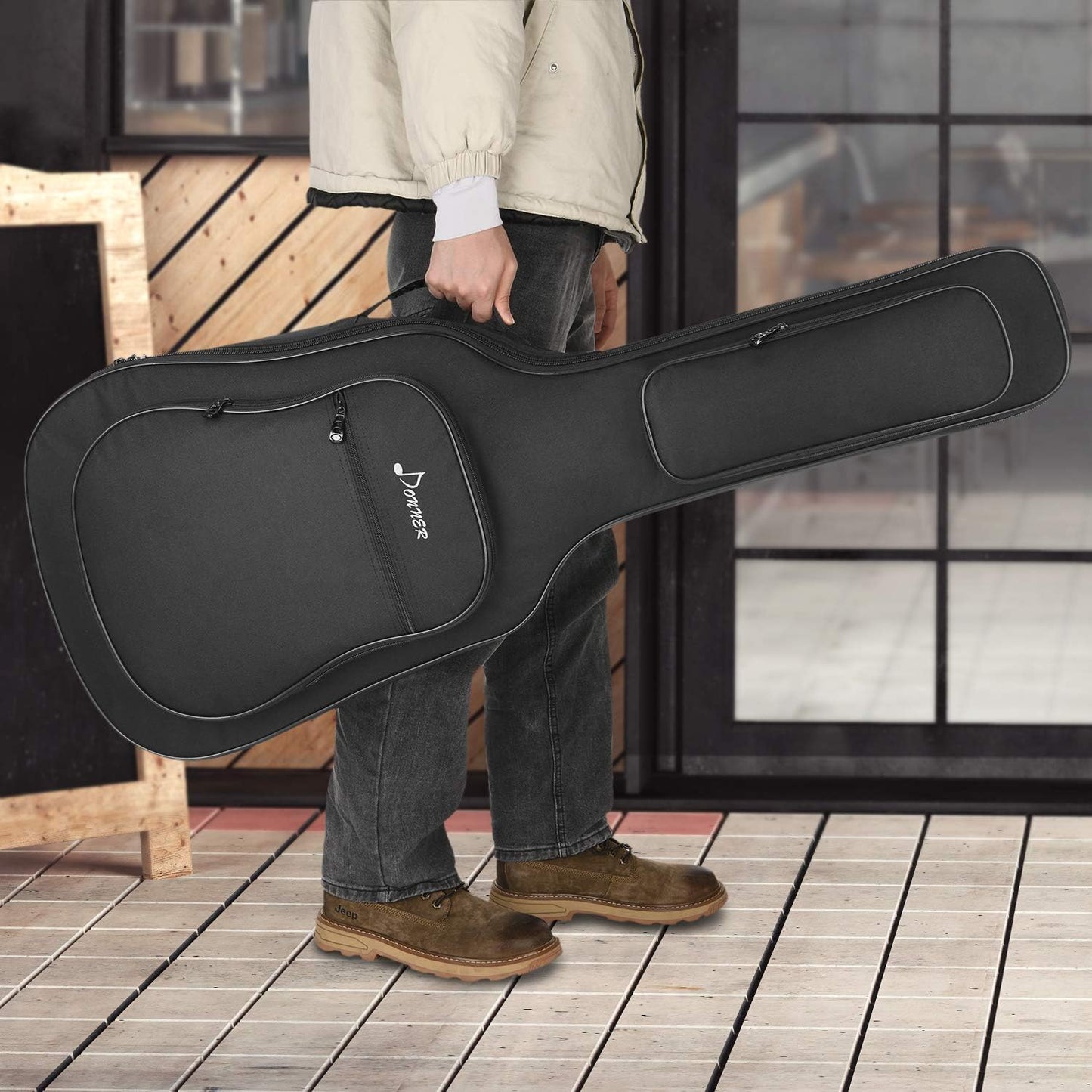 Gitarrentasche für 40/41 Zoll Akustikgitarren, 41 Zoll - 10mm Dicke Dicke: 10mm
