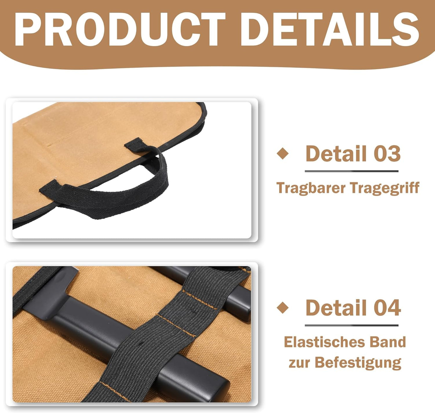 Küchenmessertasche, Khaki