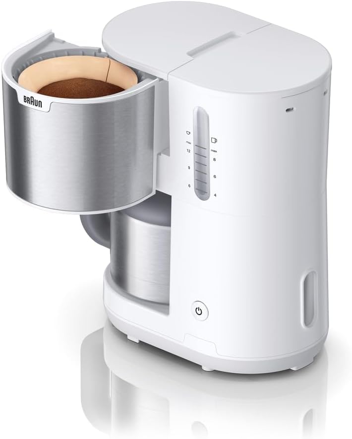PurShine Filterkaffeemaschine KF1505WH, Thermokanne Weiss