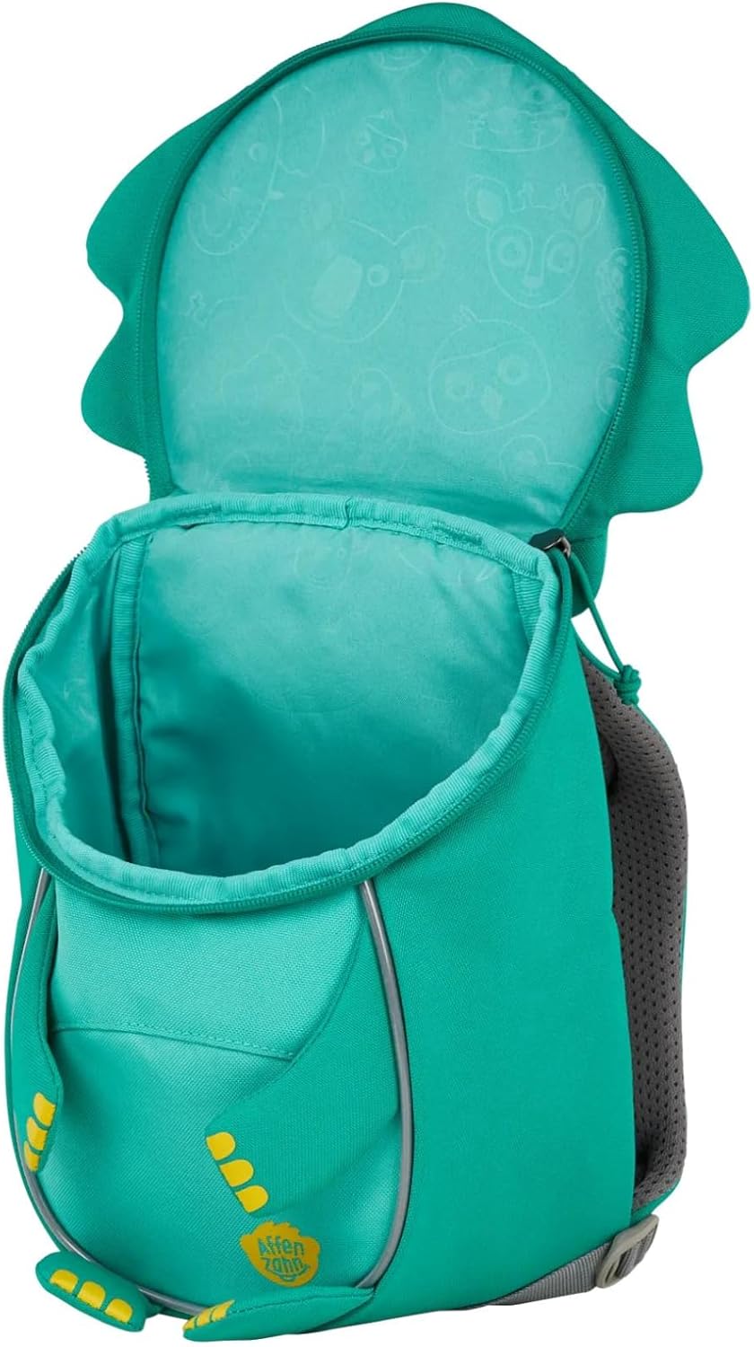 Ergonomischer Kinderrucksack Kleiner Freund, Einheitsgrösse Dinosaurier - Türkis