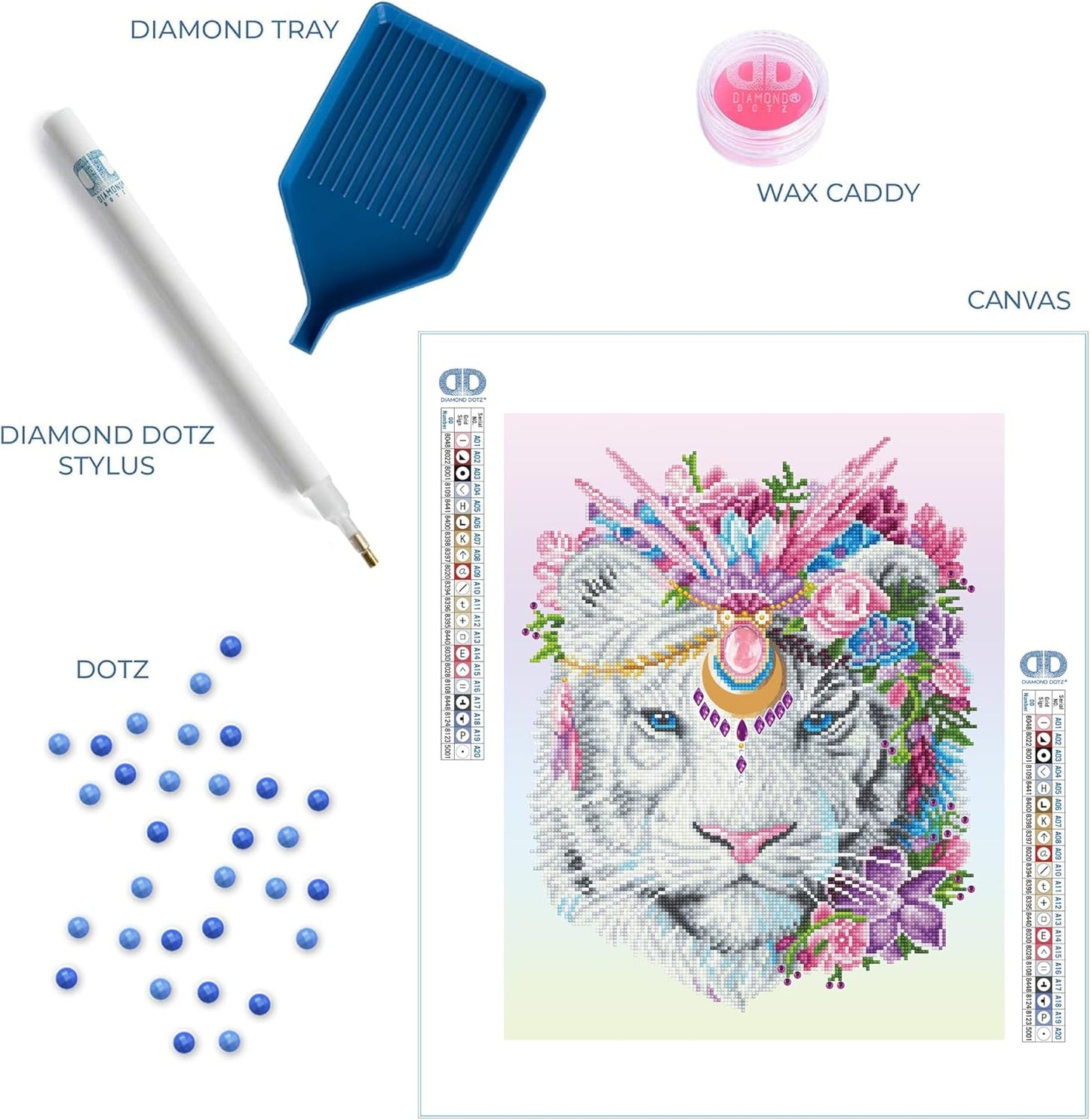 Diamond Painting Set Bohemian Tiger