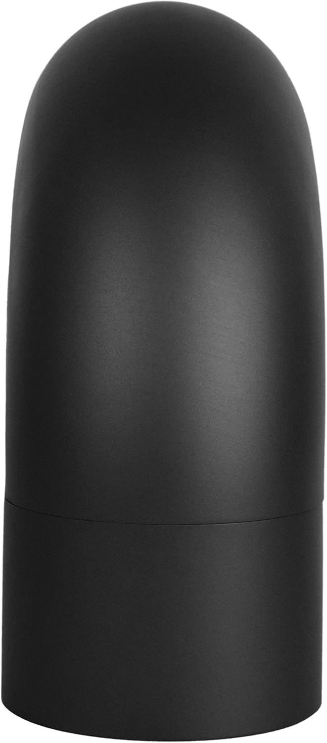 Ofenrohrbogen 90° mit Tür, Bogen 90° Grad gezogen Schwarz-metallic