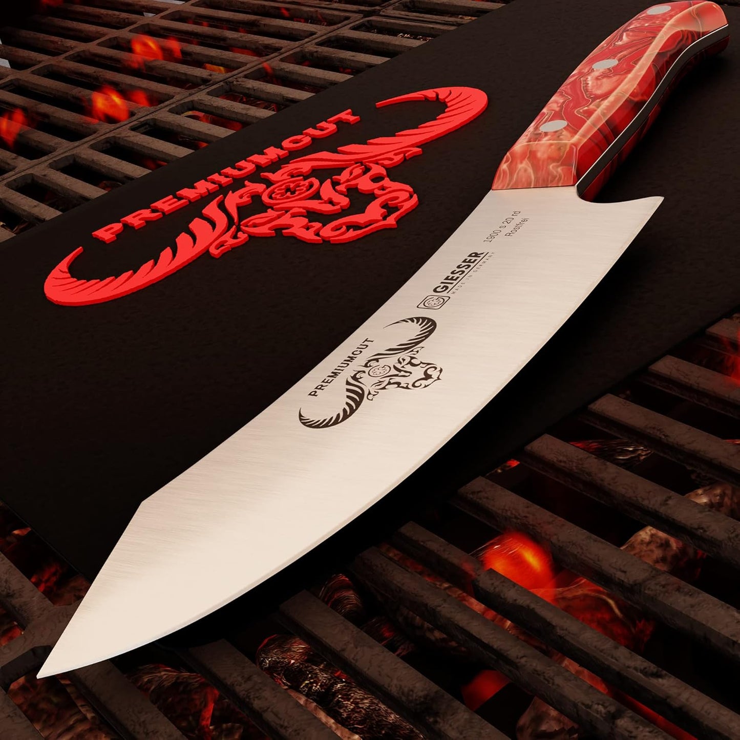Red Diamond Kochmesser, 20 cm Kochmesser, Red Diamond