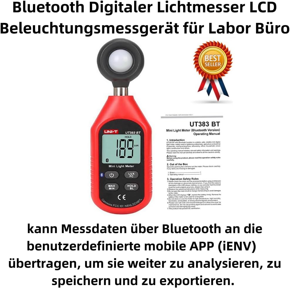 Q77C Luxmeter mit LCD & Bluetooth