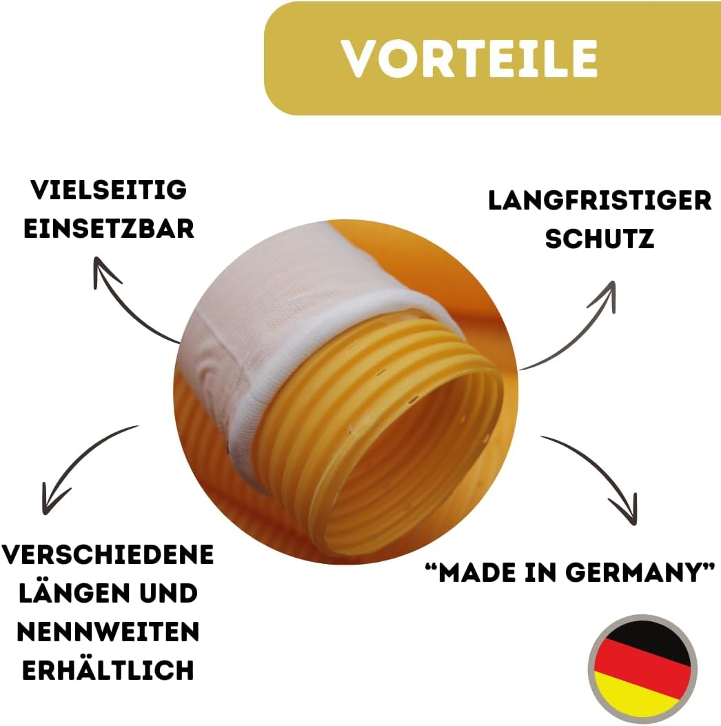 Drainagerohr-Set mit Filterschlauch (20m, DN50), 20 Meter