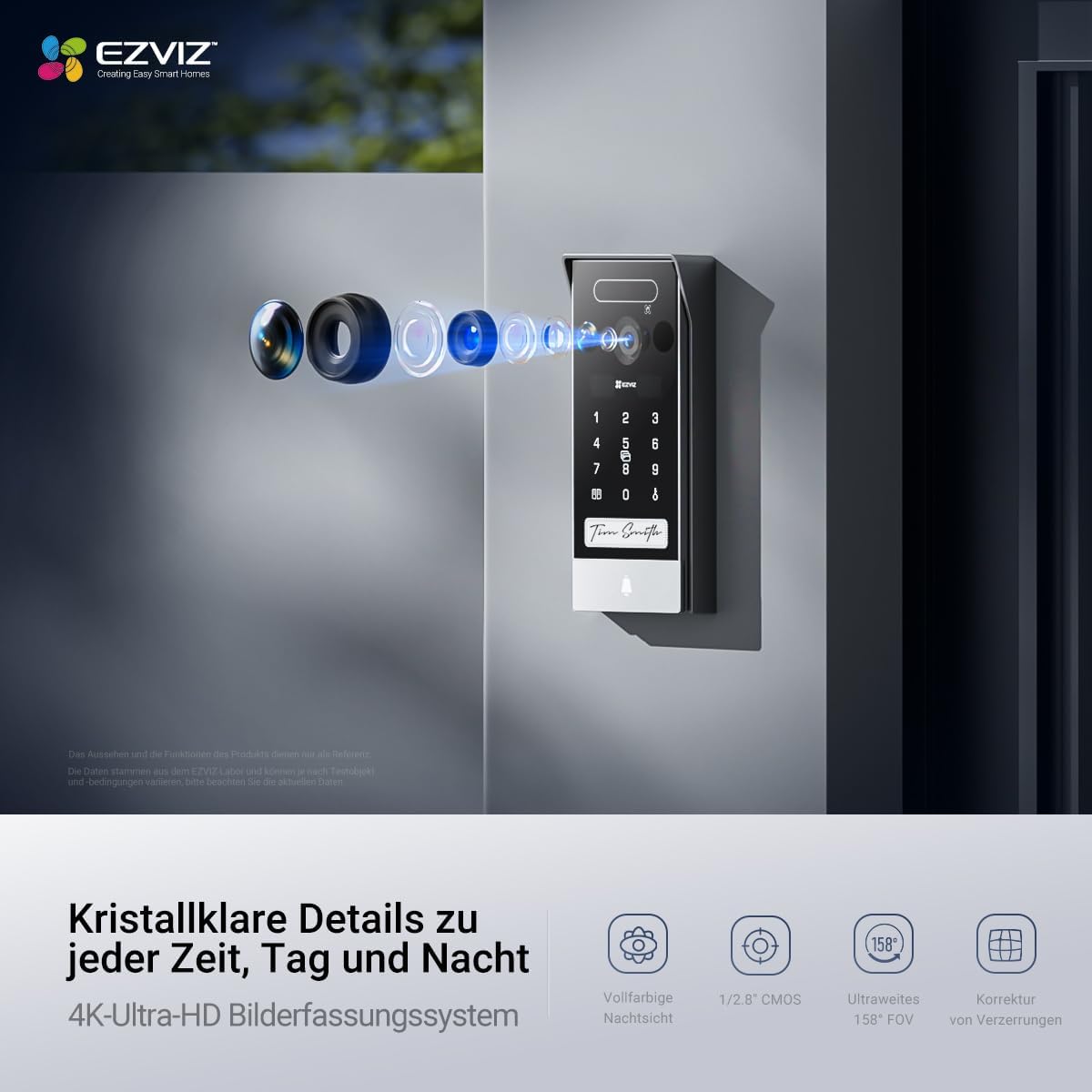 HP7 Pro 4K Türsprechanlage mit Touchscreen-Monitor, Hp7 Pro 4k