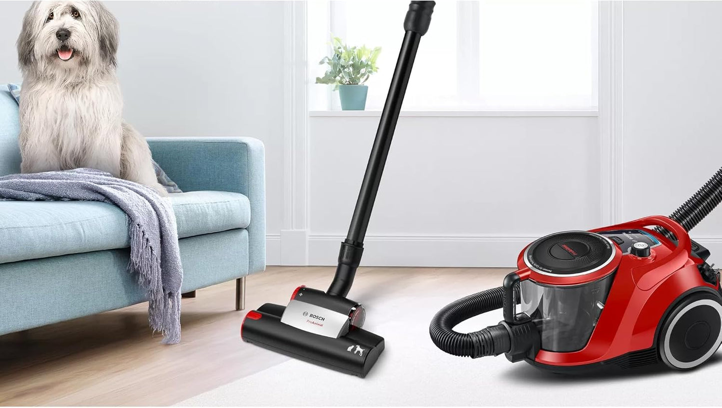 Staubsauger ProAnimal Serie 6, Turbobürste ; Tornadorot/Schwarz