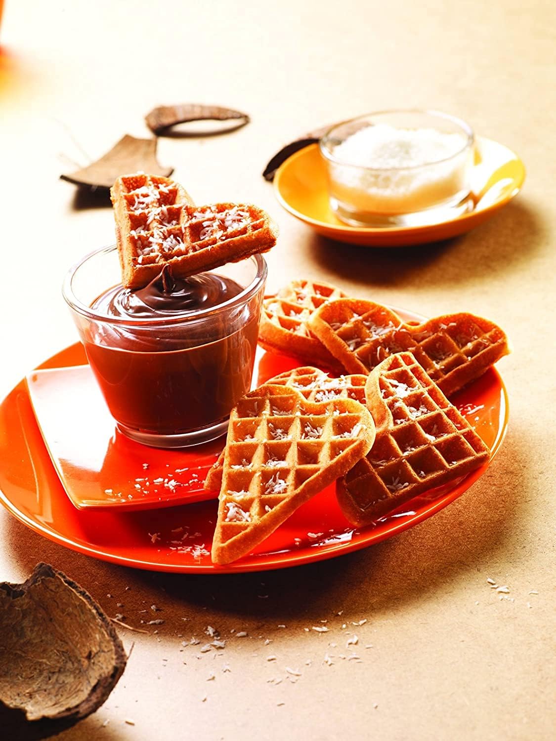 XA800612 Snack Collection Herzwaffelplatten, Herzwaffeln