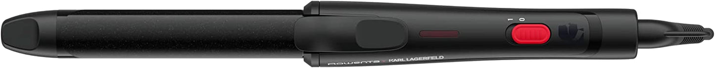 KARL LAGERFELD 25mm Lockenstab CF321L, Schwarz & Rot | 25mm