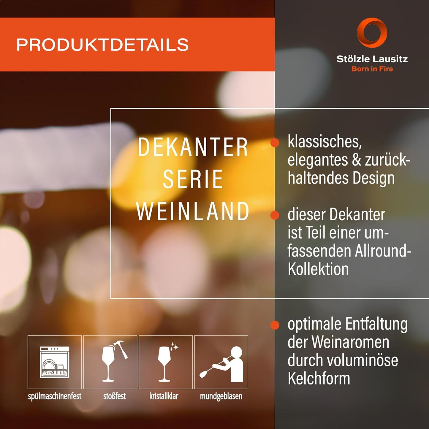 Dekanter Weinland, Weinkaraffe - 750 ml