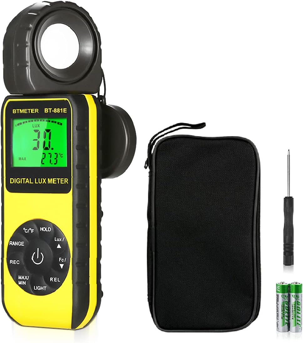 Digitales Luxmeter BT-881E für Pflanzen & Aquarium, BT-881E (0.01~300,000 Lux)