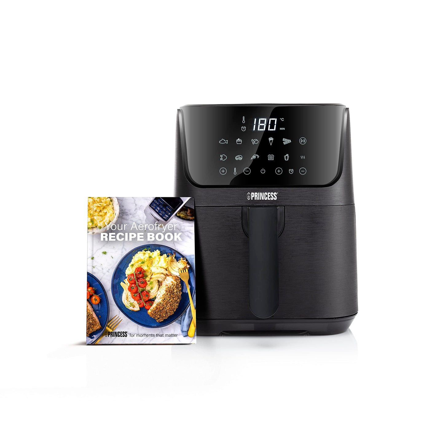 Airfryer 182031, 3.5L, Schwarz, Heissluftfritteuse mit Rezeptheft
