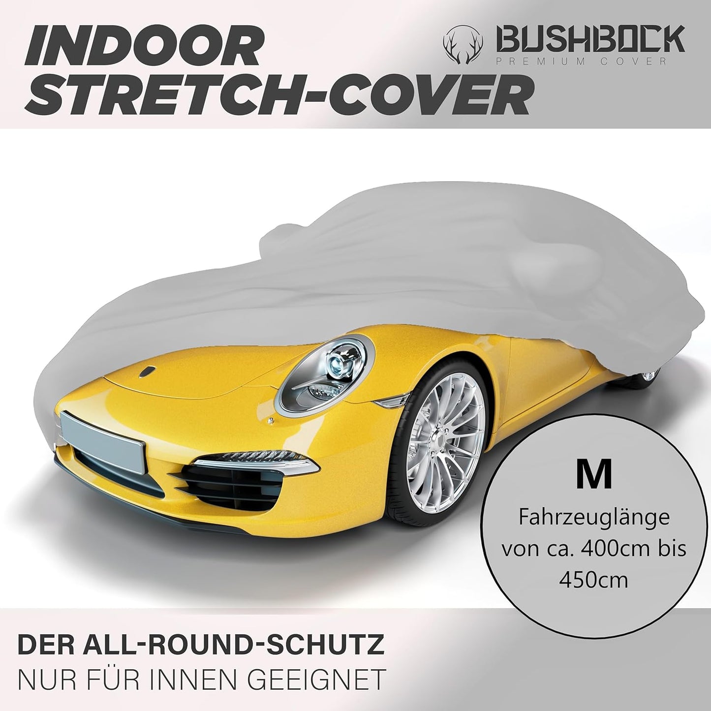 Autoabdeckung für Sportwagen, M Silbergrau