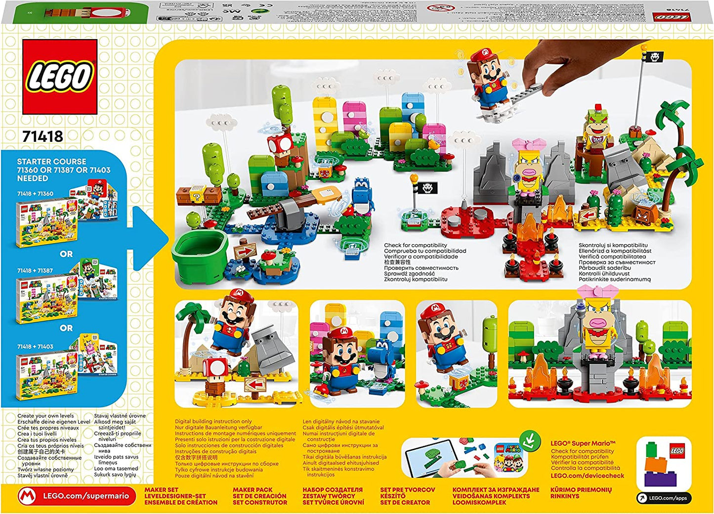 71418 Super Mario Kreativbox – Leveldesigner-Set, Konstruktionsspielzeug, Single