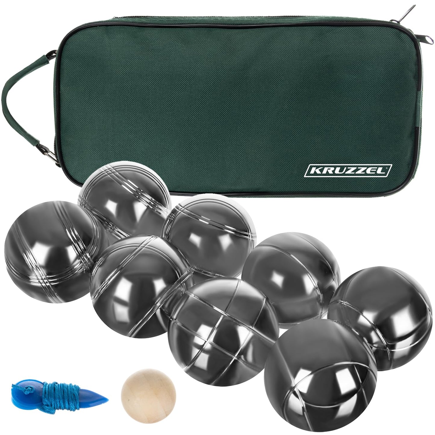 Boule Spielset mit 8 Kugeln und Zubehör im Koffer