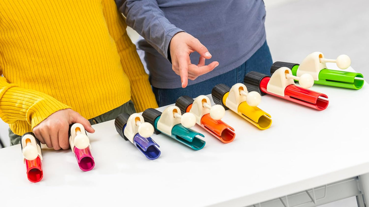 Handchimes in Boomwhackers-Farben, diatonisch