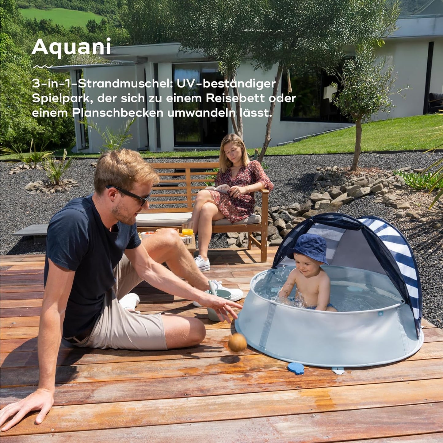 3in1 Strandmuschel Aquani, Marinière