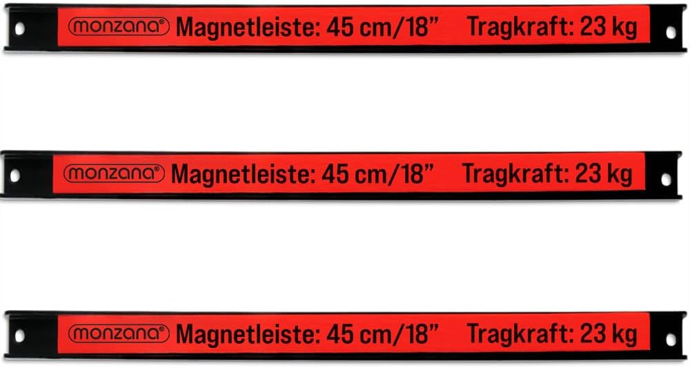 Magnetisches Werkzeugleisten-Set, 6x 45 cm