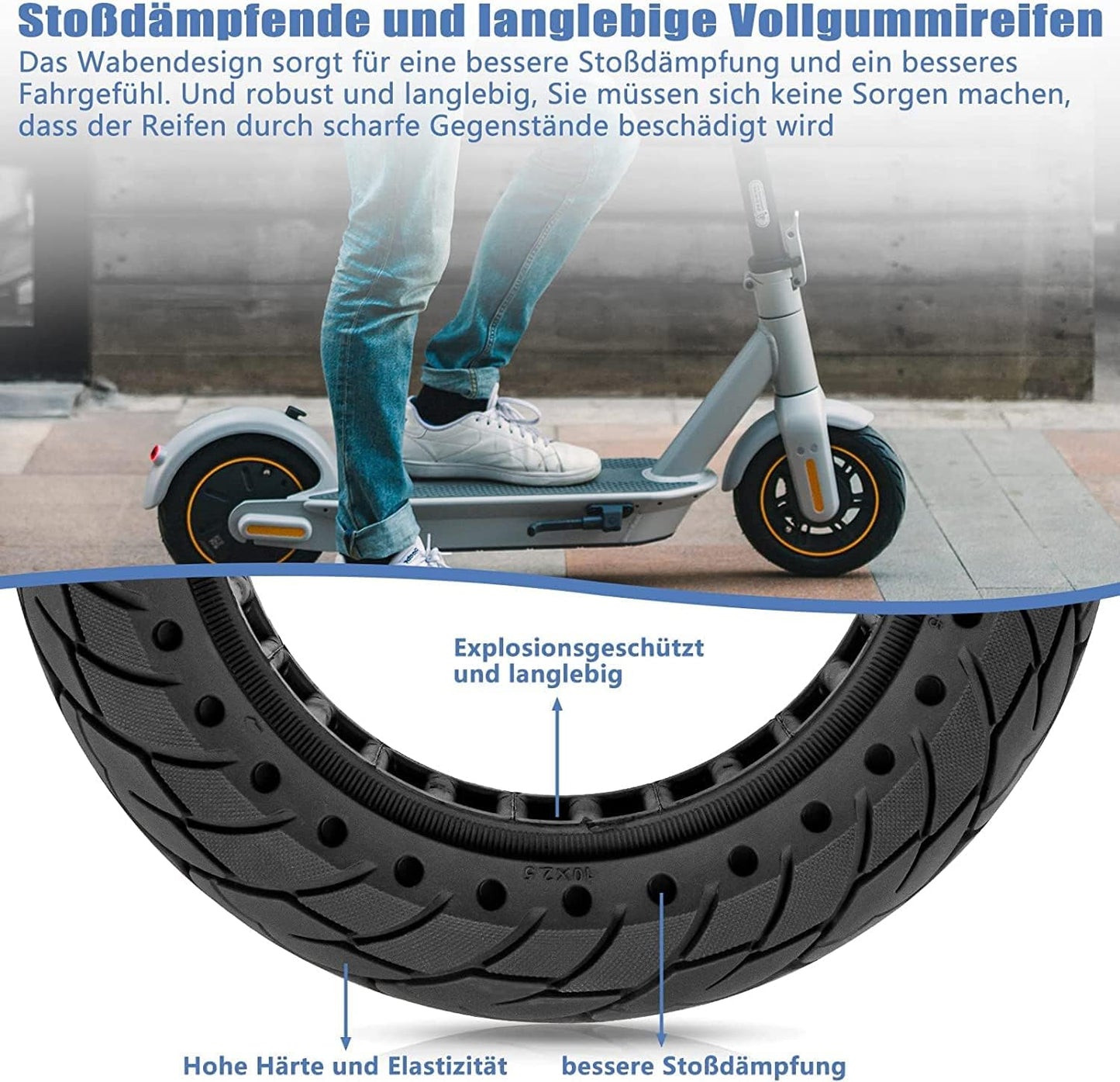 Vollgummireifen, 2 PCS