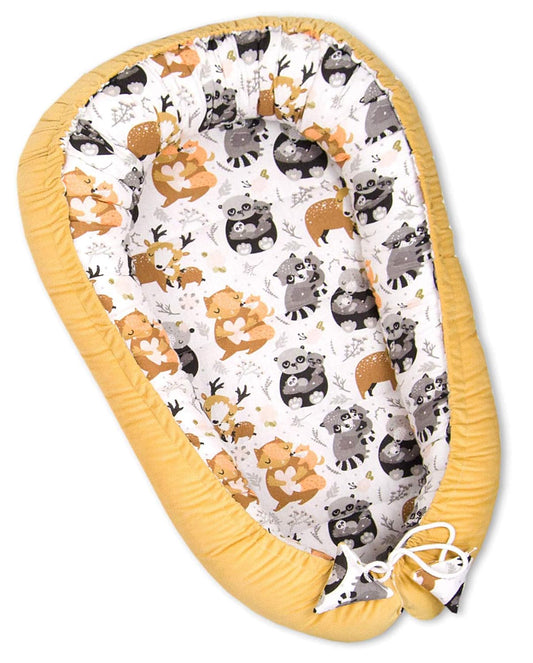 2-seitiges Babynest Mustard 55x90cm, Mustard