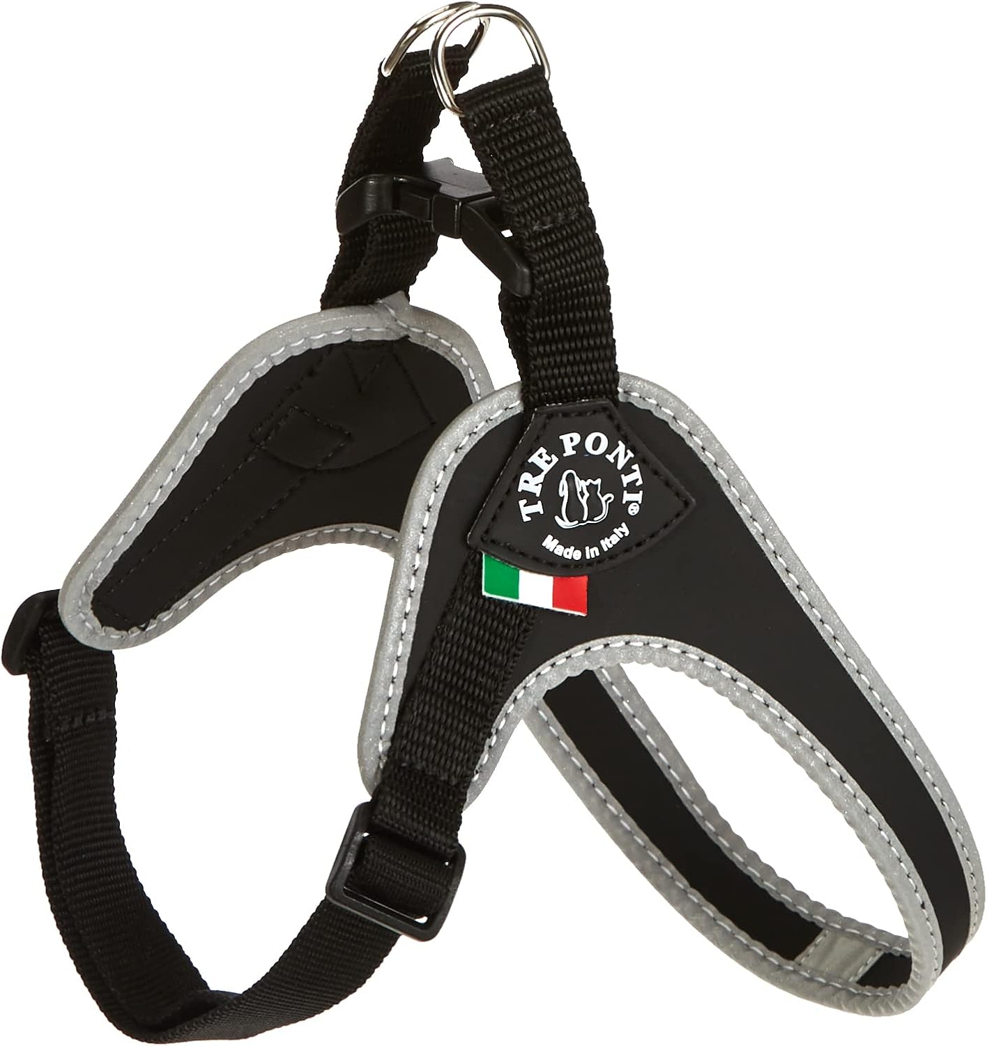 R253N Easy Fit Classic Hundegeschirr, 2,5 cm / Schwarz