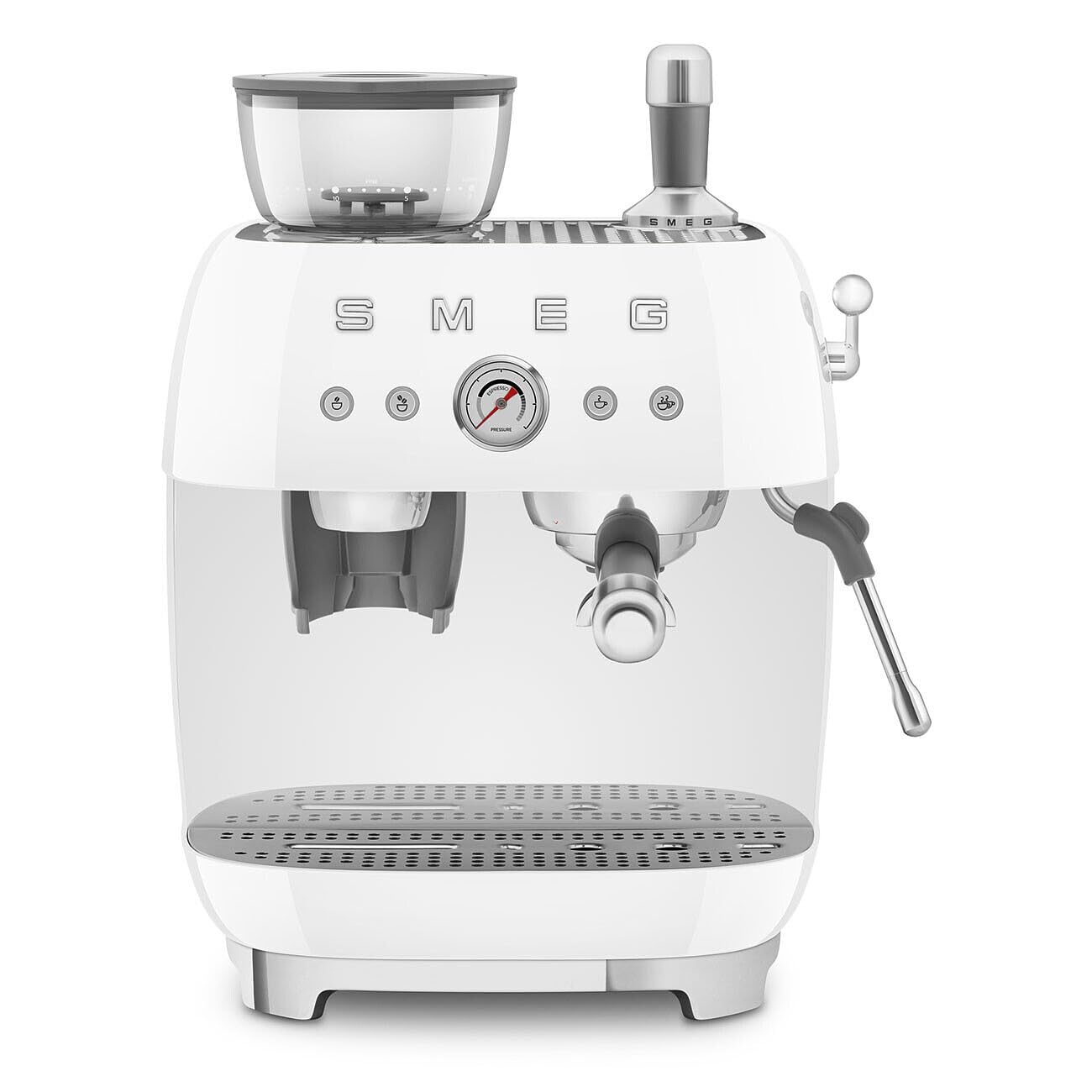 EGF03WHEU Espressomaschine mit Mahlwerk, Weiss