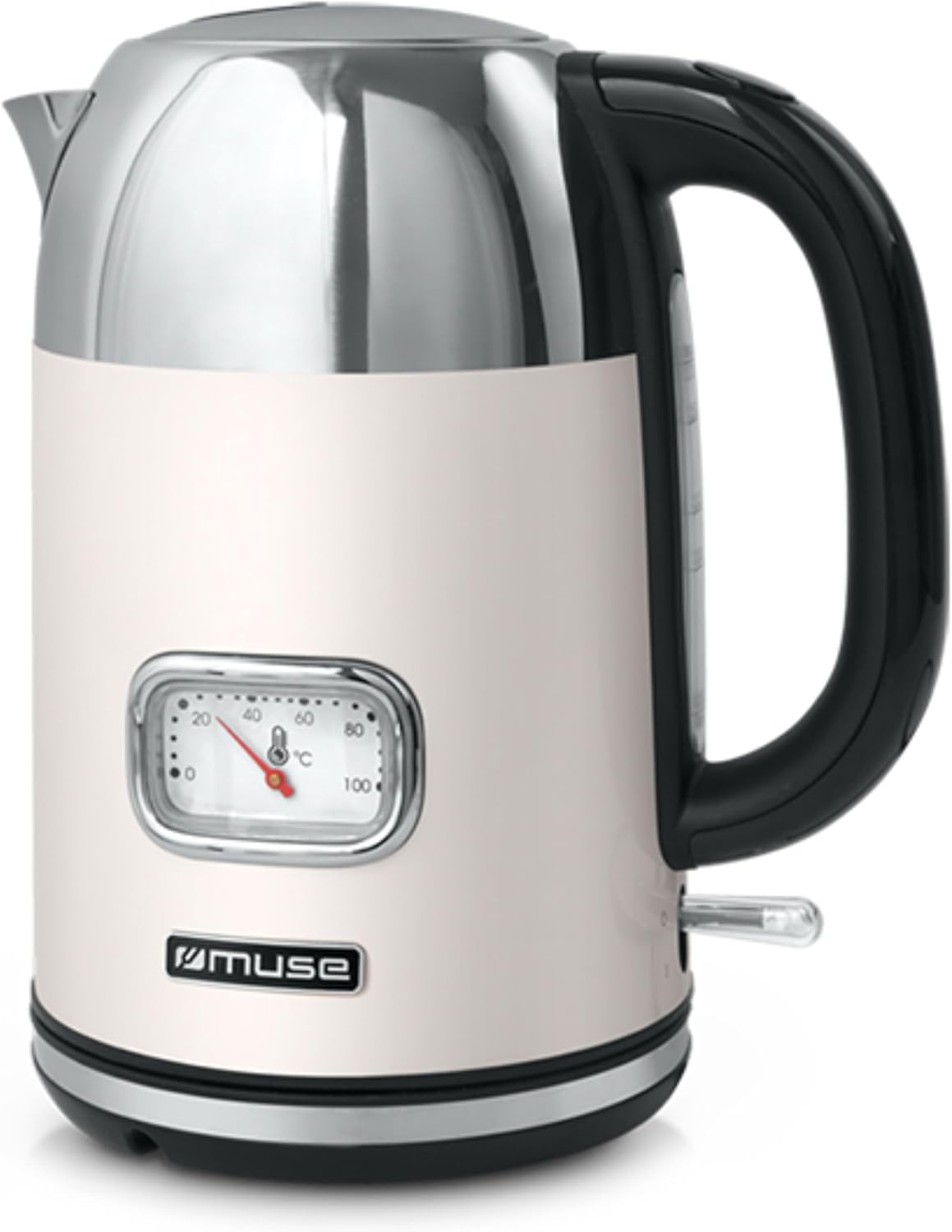 Retro MS-020 SC Wasserkocher mit Analoganzeige, Beige