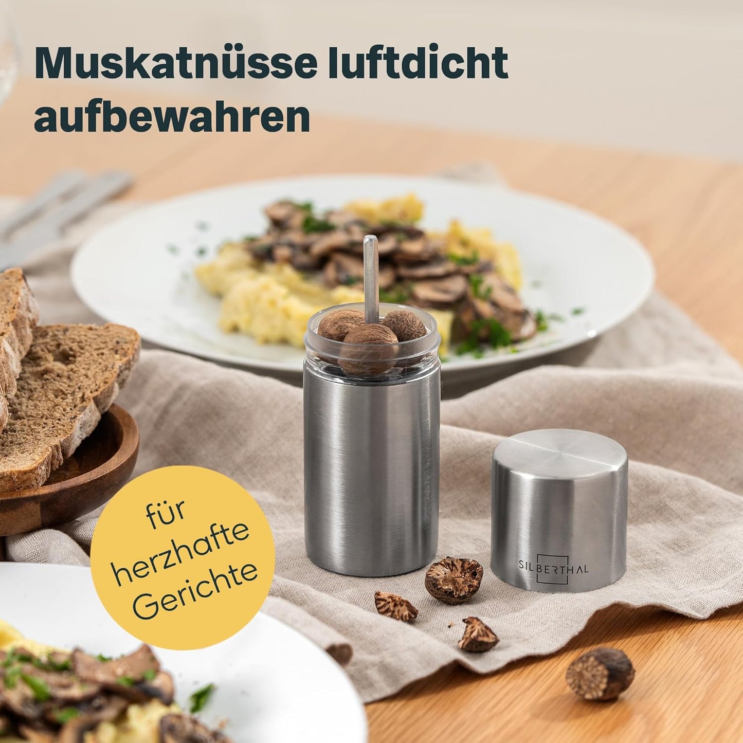Gewürzmühlen-Set mit einstellbarem Mahlgrad, Gewürzmühlen Set