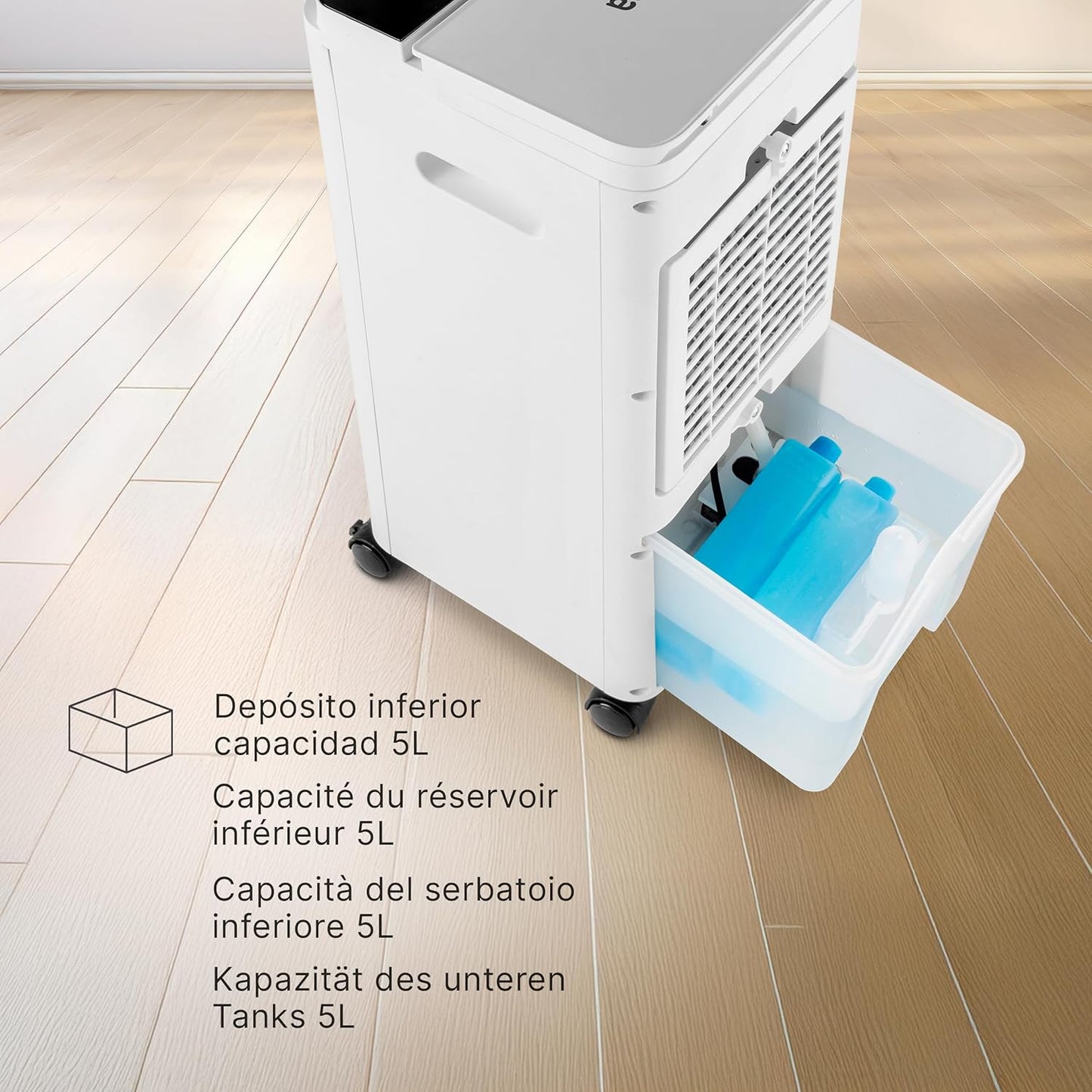Narvik Verdunstungskühler mit Fernbedienung, 5L Verdunstungskühler