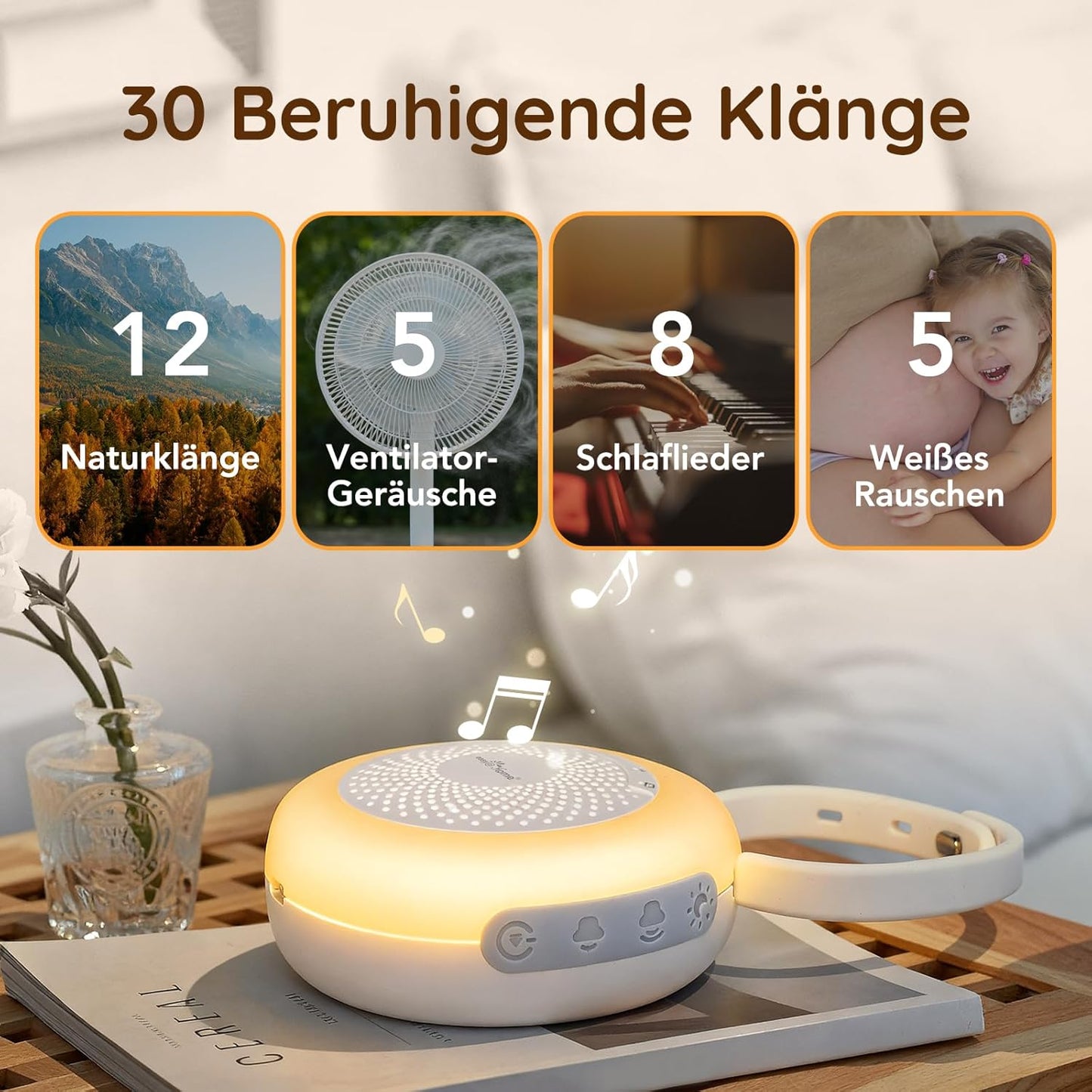 Mini Einschlafhilfe und Nachtlicht