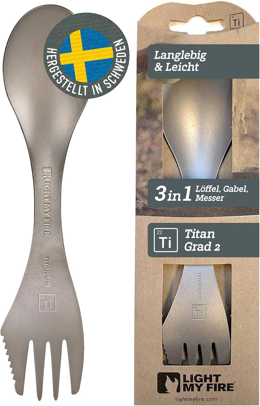 Spork Titanium, Spork New Version (Made in Sweden)