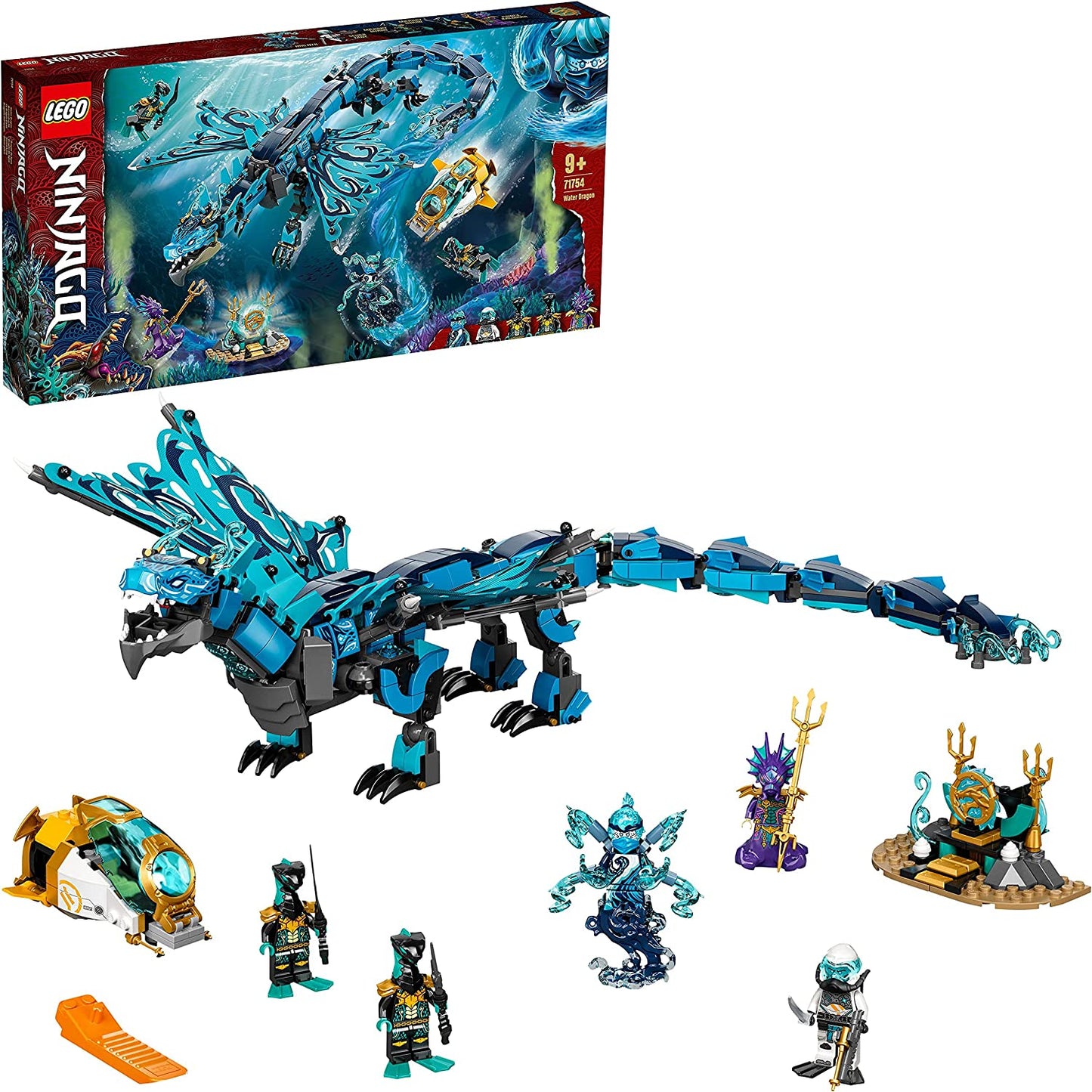 71754 Ninjago Wasserdrache, Konstruktionsspielzeug, Standard Verpackung Single