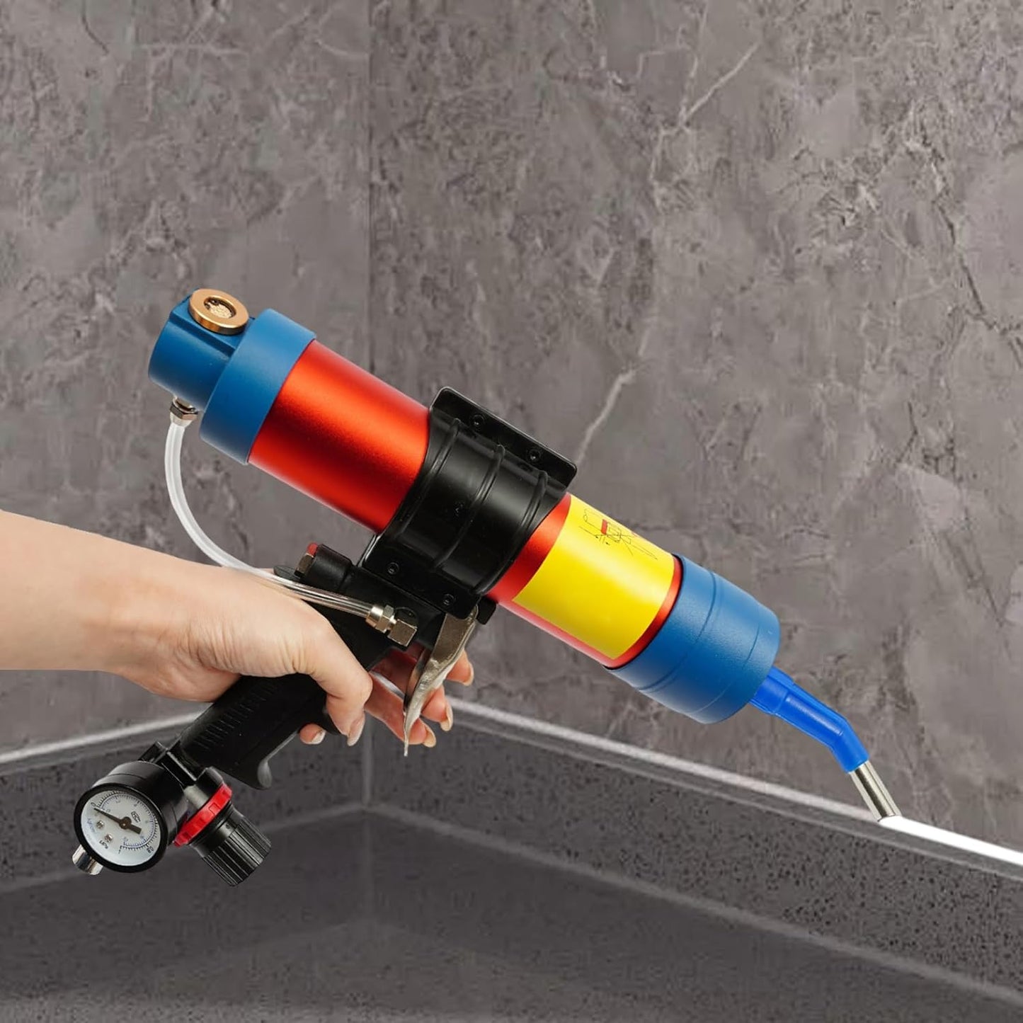 Pneumatische Glaskartuschenpistole