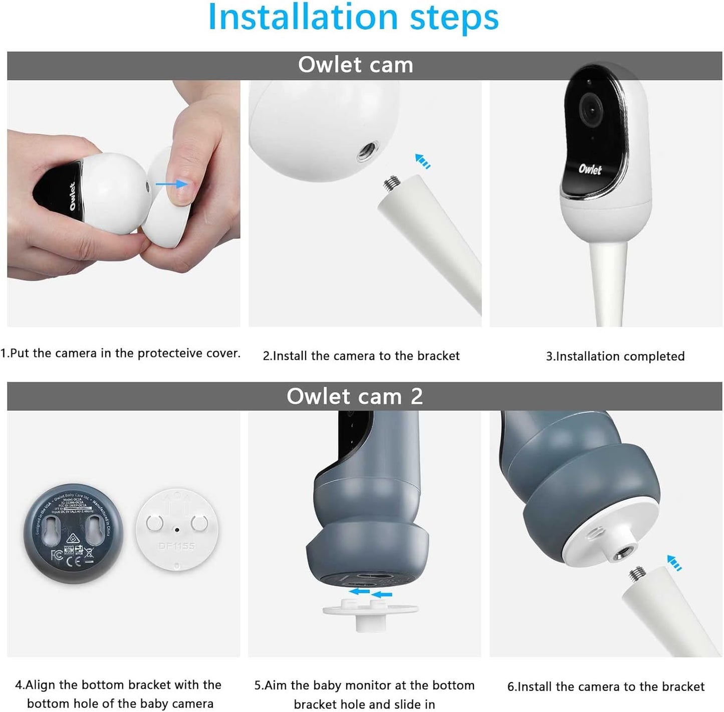 Flexible Baby Monitor Halterung für Owlet Cam, Flexible Mount
