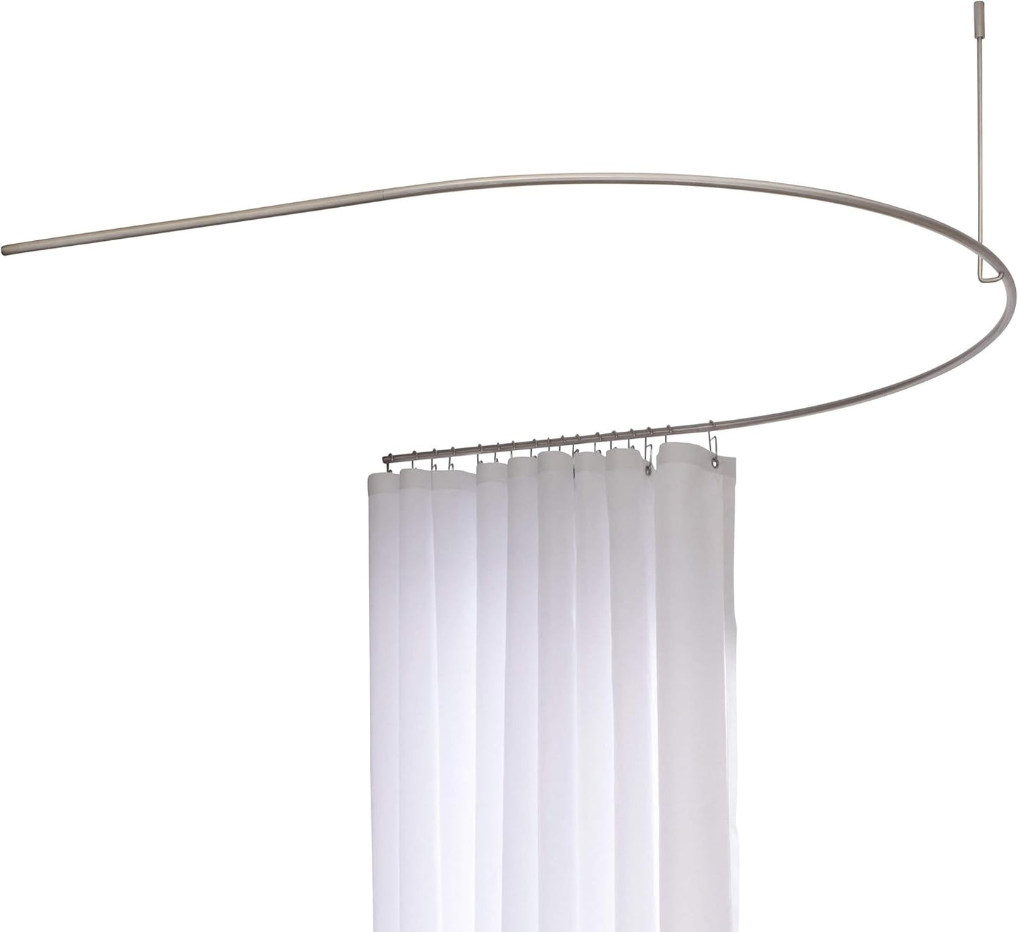 Halbkreis Duschvorhangstange DR500HD1000, Breite 100 cm, Tiefe 100 cm, Höhe 40 cm