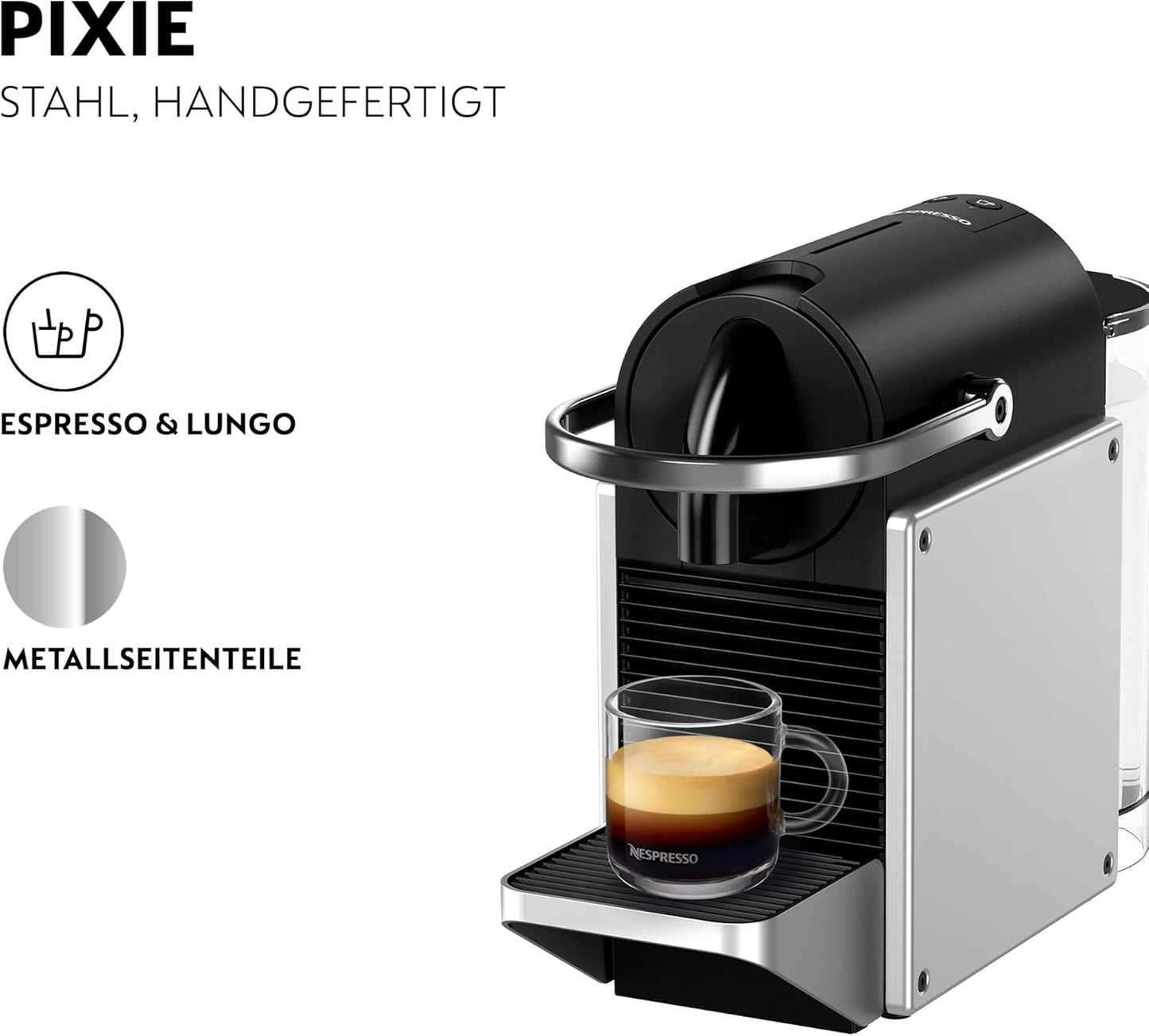 Nespresso Pixie EN127.S mit ECO-Modus, EN127.S