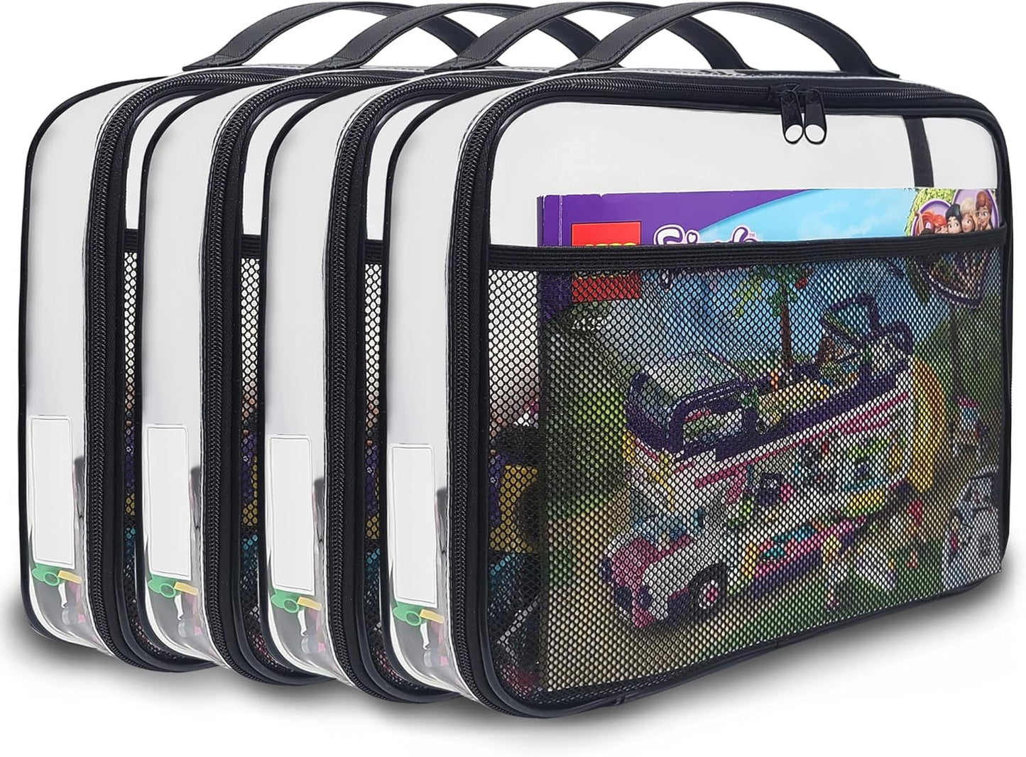 PVC Aufbewahrungs-Taschen, Groß Schwarz