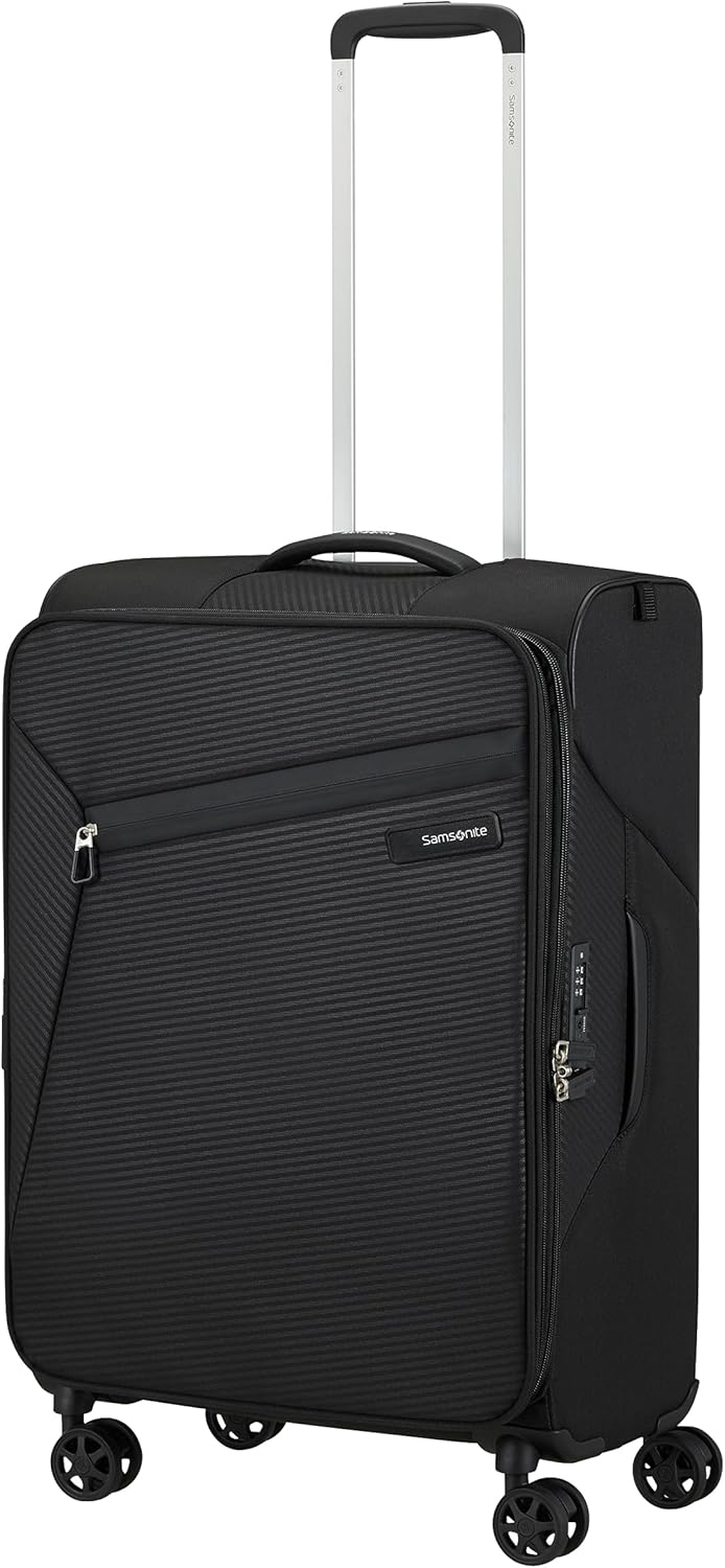 Erweiterbarer Koffer Litebeam, Schwarz M (66cm - 24 L) SPINNER