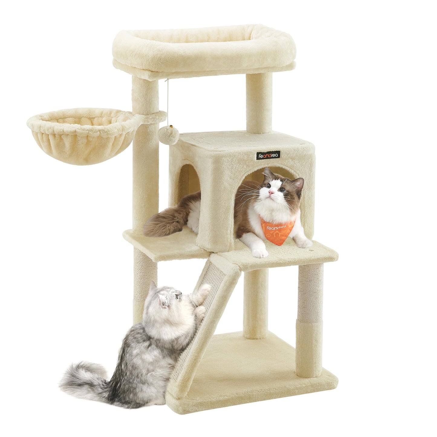 Kratzbaum PCT51M mit Plattform und Höhle, beige