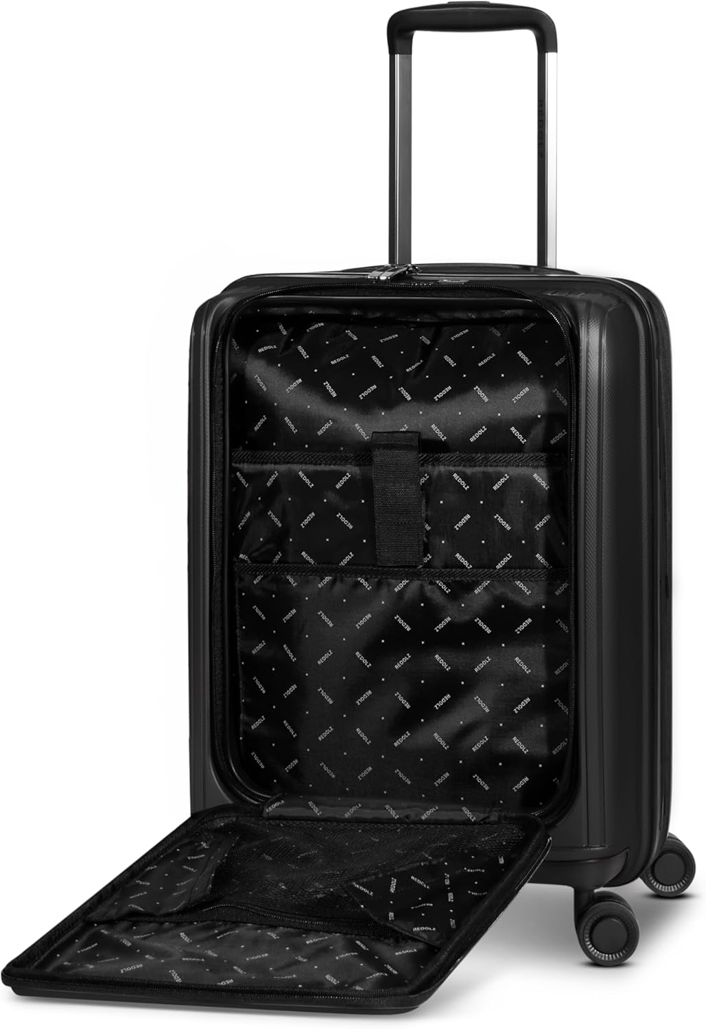 2er-Set Hartschalen Koffer mit Laptopfach, Black Metallic 2-SET Trolley+ Laptopfach & Trolley L+ erweiterbar