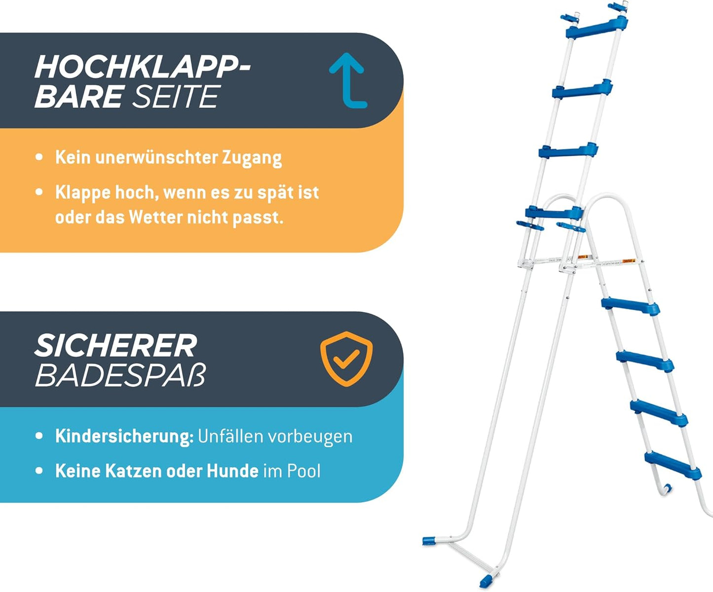 Poolleiter für Pools bis 132 cm, 132 cm