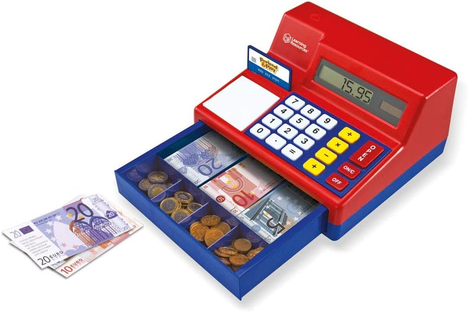 Kaufladenkasse, Rot, Euro