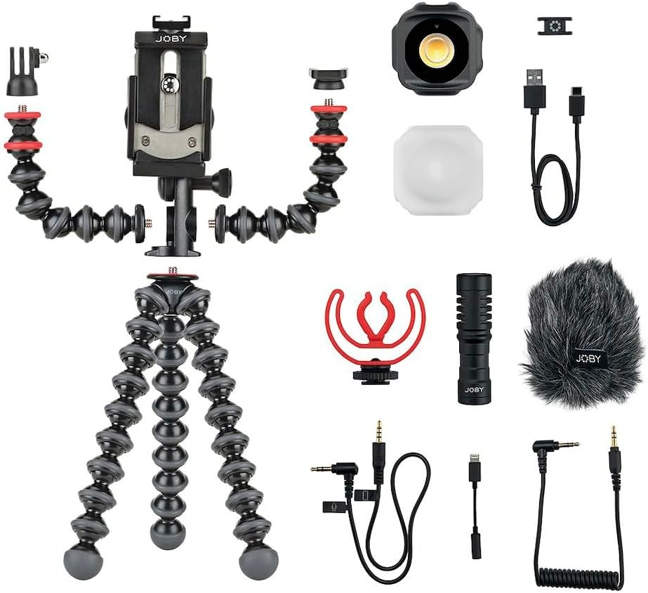 GorillaPod Vlogging-Kit für Smartphones, Vlogging-Set Standard
