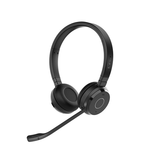 EVOLVE 65 TE LINK 390A MS Bluetooth-Headset, Stereo Dritte Ausgabe (2025) USB-A Adapter Optimiert für Microsoft Teams