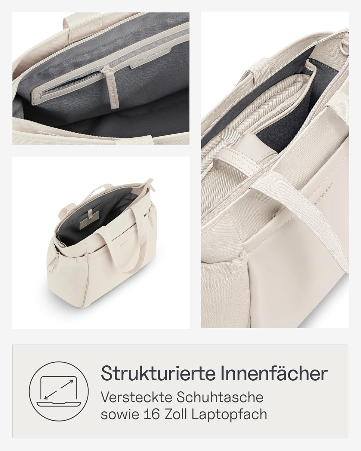 Hellvi Wickeltaschen-Set mit Zubehör, Sandstone 25 L